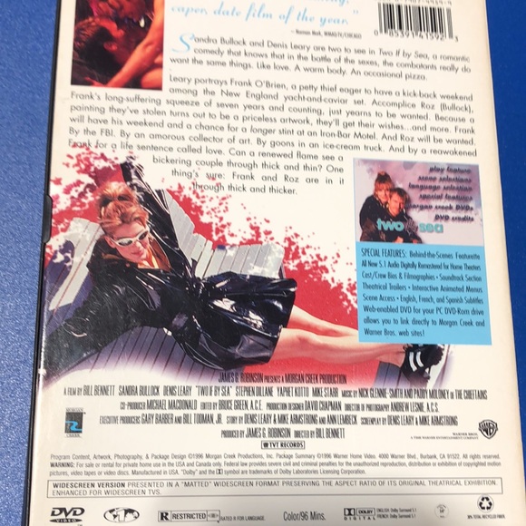 10/$20 DVD - Two if by sea - movie with Sandra Bullock - Picture 3 of 3